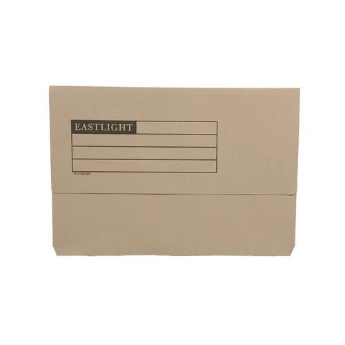 ValueX Document Wallet Manilla Foolscap Half Flap 250gsm Buff (Pack 50) (84925PG)