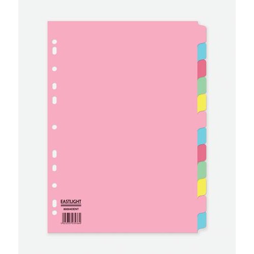 ValueX Divider 12 Part A4 155gsm Card Assorted Colours (85030PG)