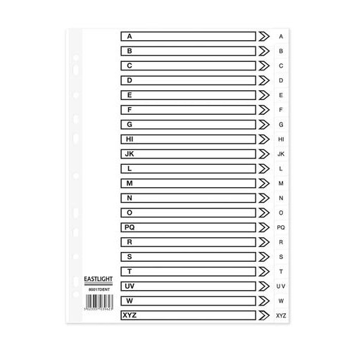 ValueX Index A Z A4 120 Micron Polypropylene White (85093PG)