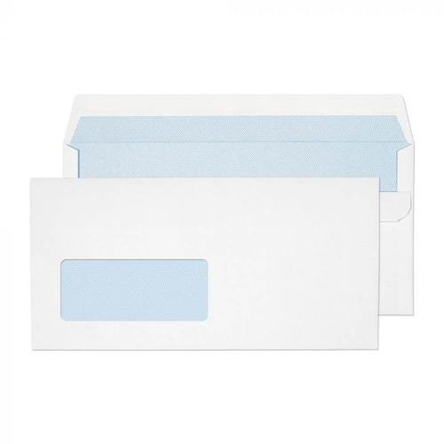 ValueX Wallet Envelope DL Self Seal Window 90gsm White (Pack 500) (85289BL)
