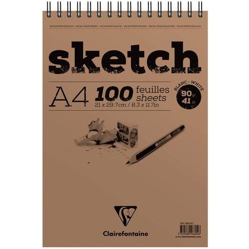 Clairefontaine Wirebound Sketch Pad (86234EX)