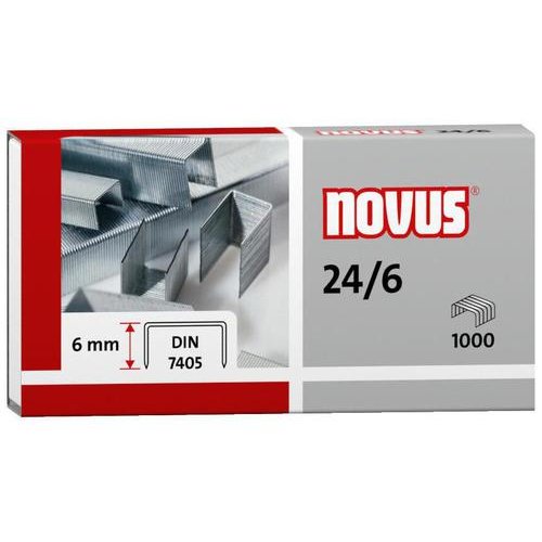 Novus Staples 24 Gauge Wire 6mm Shank (Pack 1000) (86342PL)