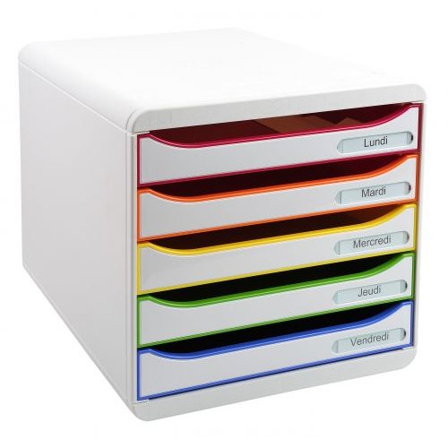 Exacompta Big Box Plus Black Office White/Harlequin/White 309913D (88148EX)