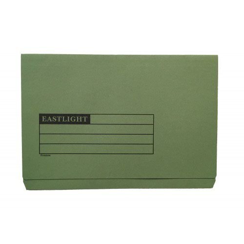 ValueX Document Wallet Full Flap Foolscap 270gsm Green (Pack 50) 45414DENT (94350PG)