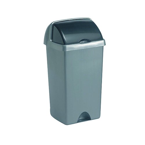 Addis Roll Top Bin 50 Litre Metallic AG813417 (AG813417)