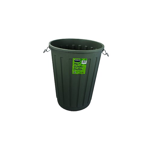 Addis Grey Dustbin Base Round 90 Litre B766Grey (AG97662)