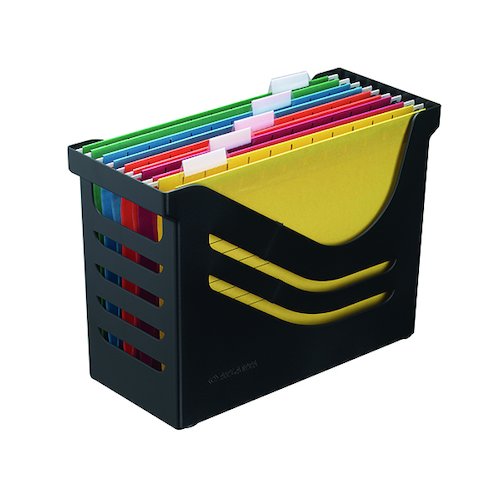 Jalema Recycled Office Box with 5 Suspension Files A4 Black A658026998 (AL01293)
