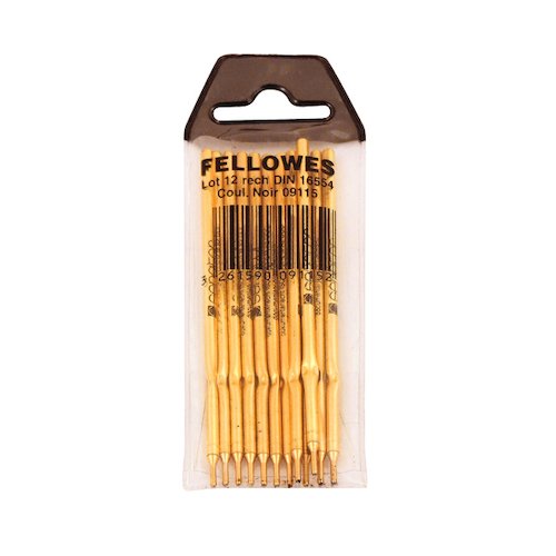 Fellowes Ballpoint Desk Pen and Chain Refill (12 Pack) 0911501 (BB09115)