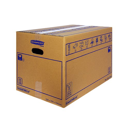 Bankers Box SmoothMove Standard Moving Box 350x350x550mm (10 Pack) 6207301 (BB73258)