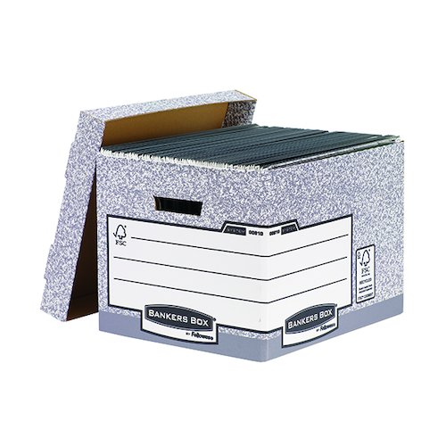 Bankers Box Storage Box Grey Standard (10 Pack) 00810 FF (BB88537)