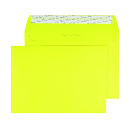 C5 Wallet Envelope Peel and Seal 120gsm Banana Yellow (250 Pack) BLK93019 (BLK93019)