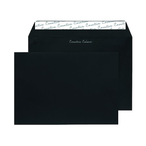 C5 Wallet Envelope Peel and Seal 120gsm Jet Black (250 Pack) 314 (BLK93027)