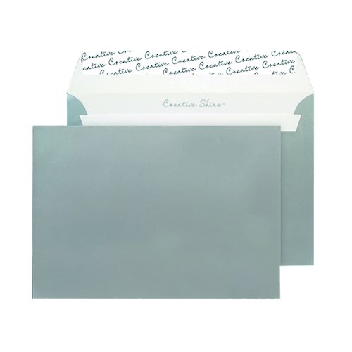 C5 Wallet Envelope Peel and Seal 130gsm Metallic Silver (250 Pack) 312 (BLK93028)