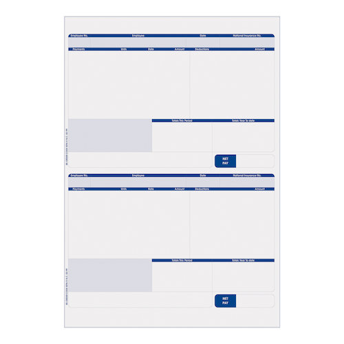 Sage Compatible Payslip 2 Per A4 Sheet (57128CF)