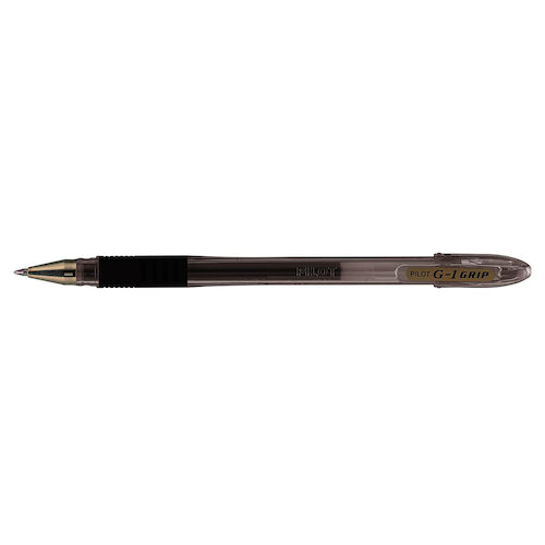 Pilot G 107 Grip Gel Rollerball Pen Fine 0.7mm Tip 0.39mm Line Black (71002PT)