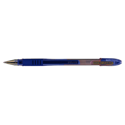 Pilot G 107 Grip Gel Rollerball Pen Fine 0.7mm Tip 0.39mm Line Blue (71016PT)