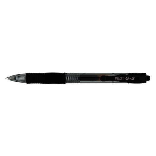 Pilot G205 Gel Rollerball Pen Rubber Grip Retractable 0.5mm Tip 0.32mm Line Black (31067PT)