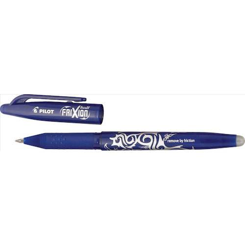 Pilot FriXion Rollerball Pen Eraser Rewriter Medium 0.7mm Tip 0.35mm Line Blue (31277PT)