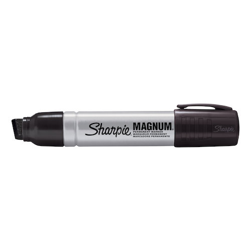 Sharpie Pro Magnum Permanent Marker Large Chisel Tip 14.8mm Line Black (56386NR)