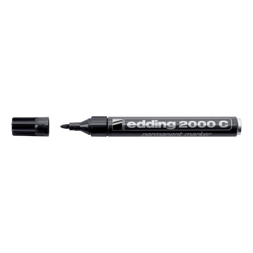 Edding 2000C Permanent Marker Bullet Tip 1.5 3mm Line Black (40706ED)
