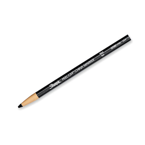 Sharpie China Wax Marker Pencil Peel off Unwraps to Sharpen Black (56372NR)