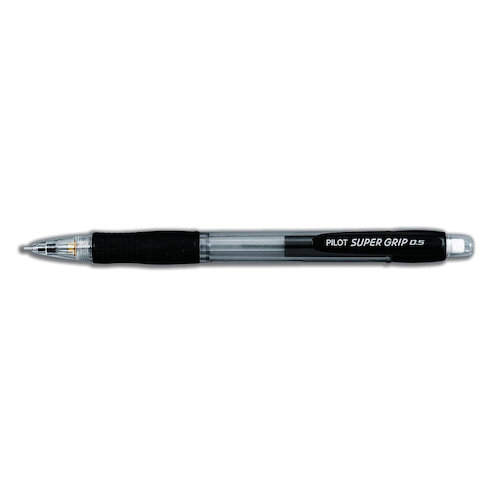 Pilot Super Grip Mechanical Pencil with Rubberised Grip Integral Eraser 0.5mm Lead (31417PT)