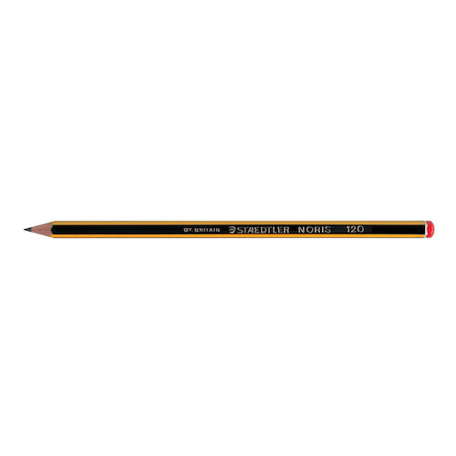 Staedtler 120 Noris Pencil PEFC 2B Orange Cap (33254TT)