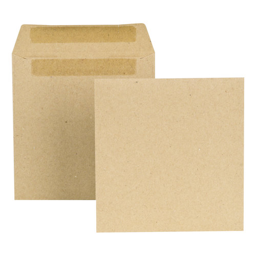 New Guardian Envelopes FSC Wage Pocket Self Seal Med Weight 80gsm 108x102mm Plain Manilla (58780BG)