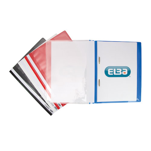 Elba A4+ Report File Capacity 160 Sheets Clear Front A4 Blue (10964DR)