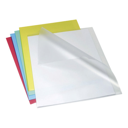 Rexel Anti Slip Folders Cut Flush Polypropylene High Grip 150micron Clear (27654AC)