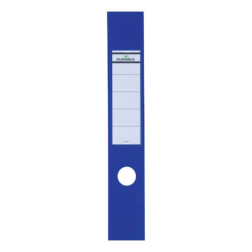 Durable Ordofix Spine Labels 390x60mm Self adhesive PVC for Lever Arch File Blue (11055DR)