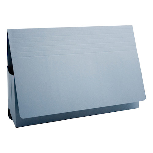 Guildhall Probate Wallets Manilla 315gsm 75mm Foolscap Blue (66399EX)