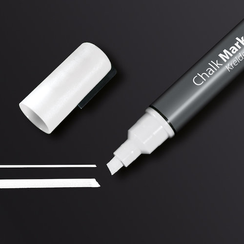 Sigel Chalk Marker Chisel Tip 1 5mm Line White (54489SG)
