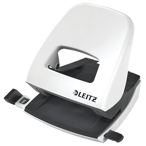 Leitz NeXXt WOW Hole Punch 3mm 30 Sheet Pearl White (56368AC)