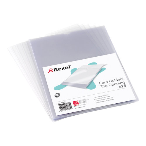 Rexel Card Holder Nyrex Open on Short Edge A4 (27570AC)