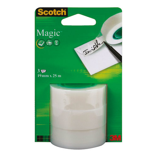 Scotch Magic Tape 19mm x 25m Refill Roll (39040MM)