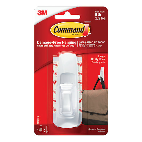 Command Oval Adhesive Single Hook Large (38424MM)