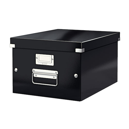 Leitz Click & Store Collapsible Storage Box Medium For A4 Black (22789ES)