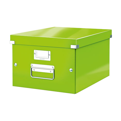 Leitz Click & Store Collapsible Storage Box Medium For A4 Green (72136AC)