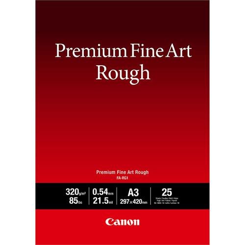Canon FA RG1A3 A3 Premium Fine Art Rough Paper 25 Sheets   4562C003 (CAFARG1A3)