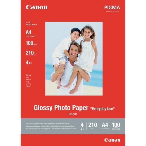 Canon GP 501 A4 Glossy Photo Paper 100 Sheets   0775B001 (CAGP501A4)