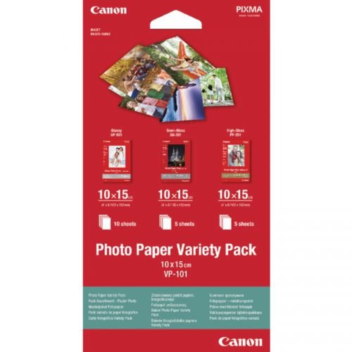 Canon VP 101 Photo Paper Variety Pack (CAVP10110X15)