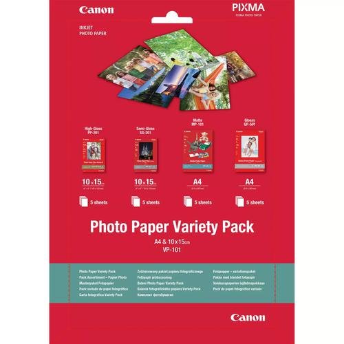 Canon VP 101 Photo Paper Variety Pack (CAVP101A4PLUS10X15)