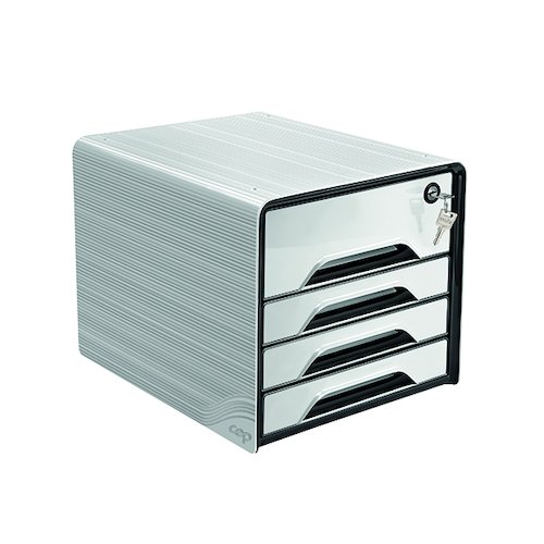 CEP Smoove Secure 4 Drawer Module with Lock White 7 311S White (CEP01338)
