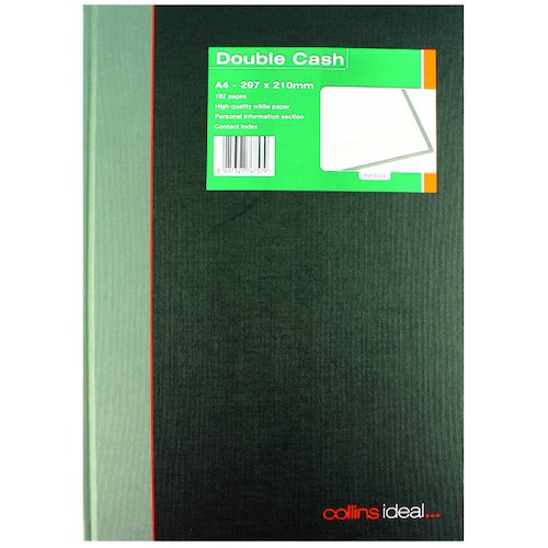 Collins Ideal Book A4 Double Cash 192 Pages 6424 (CL76757)