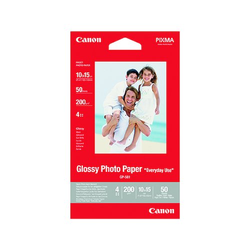 Canon Glossy Photo Paper 4 x 6 Inch (50 Pack) 0775B081 (CO09352)