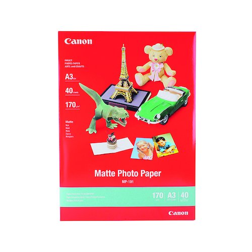 Canon A3 MP 101A3 Matte Photo Paper (40 Pack) 7981A008 (CO20149)