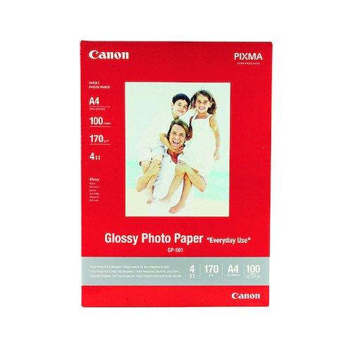 Canon A4 Glossy Photo Paper 200gsm (100 Pack) 0775B001 (CO29392)