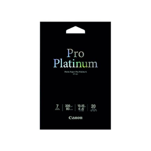 Canon PT 101 4x6 inches Photo Paper Platinum Pro (20 Pack) 2768B013 (CO57525)