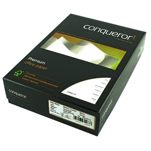 Conqueror Laid A4 Paper 100gsm High White (500 Pack) CQP0324HWNW (CQR21571)